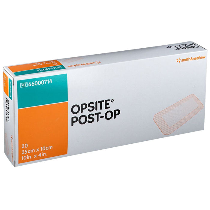 Opsite Post op Smith & Nephew - 25 cm x 10 cm - 20 pièces