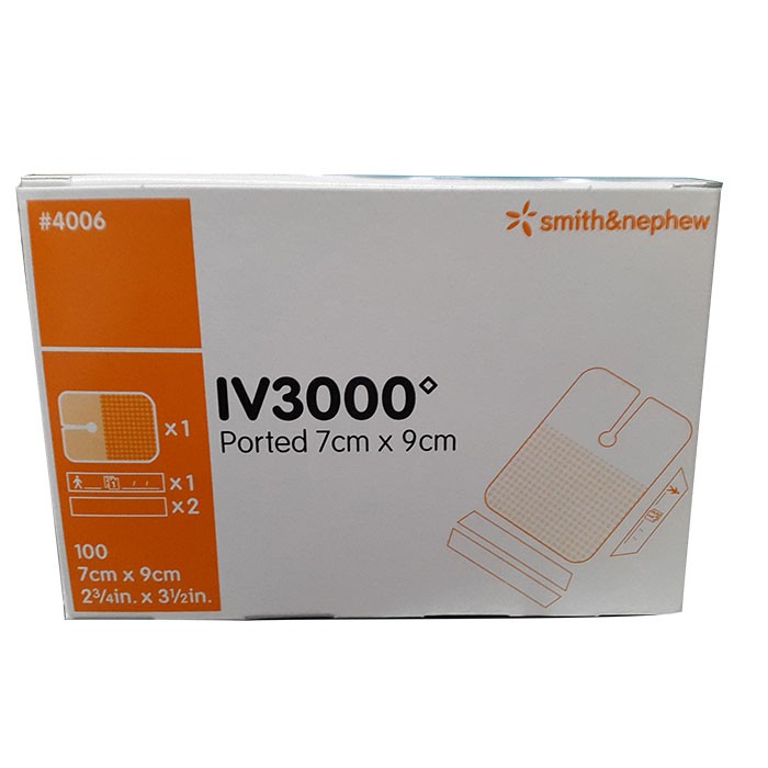 Pansement pour cathéter Smith & Nephew IV3000 1-Hand Ported