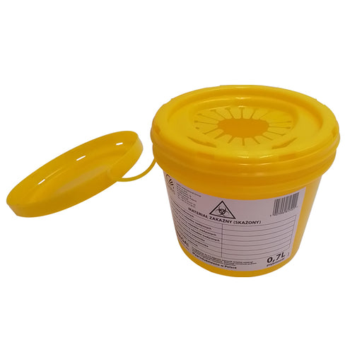 Collecteur d'aiguilles - Boîte à déchets médicaux Zarys - Jaune - 0.7 l