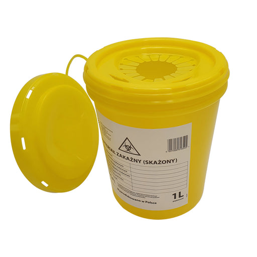 Collecteur d'aiguilles - Boîte à déchets médicaux Zarys - Jaune - 1 l