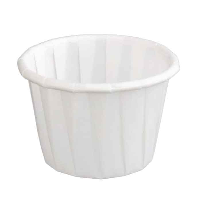 Cupule plissée pour médicament