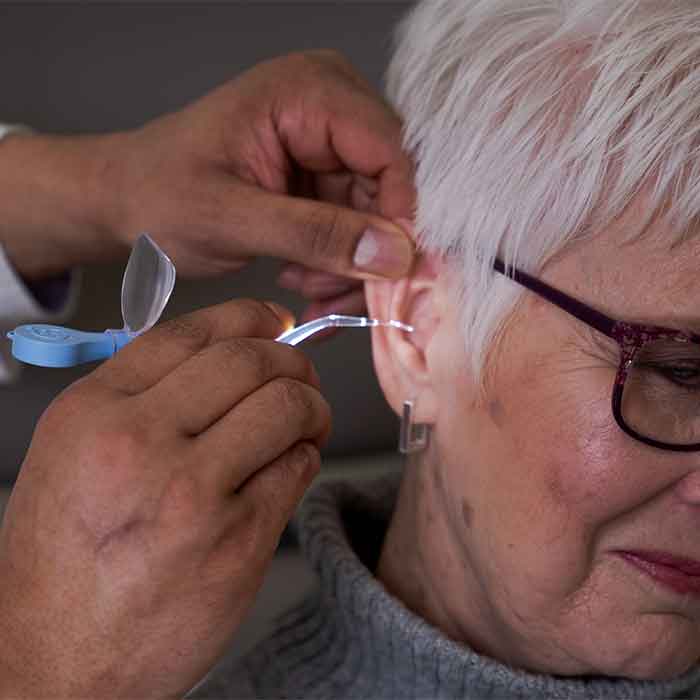 Curette auriculaire éclairée Bionix Clearlook Versaloop