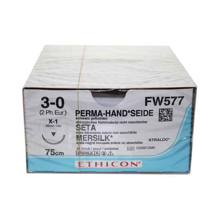 Fils de suture Johnson & Johnson Permahand Soie