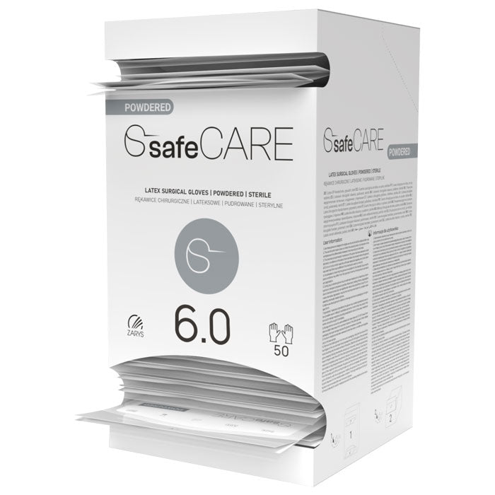 Gants en latex poudrés, Stérile - Zarys safeCARE