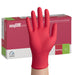 Gants en nitrile rose framboise