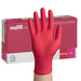 Gants en nitrile rose framboise