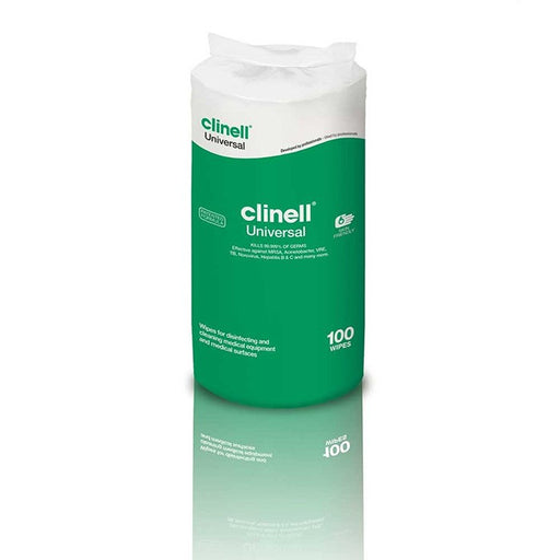 Lingettes de désinfection Clinell – 100 lingettes désinfactantes