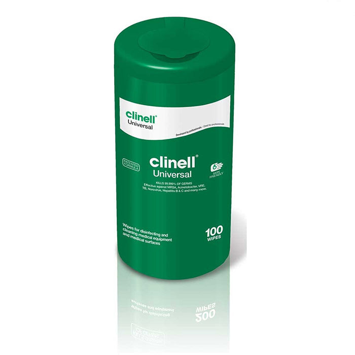 Lingettes de désinfection Clinell – 100 lingettes désinfactantes