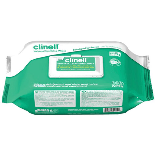 Lingettes de désinfection Clinell – 200 lingettes désinfactantes