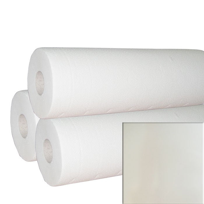 Papier pour table d'examen – Drap d’examen pour table de traitement - 2 plis - 50 cm x 34 m – 12 rouleaux