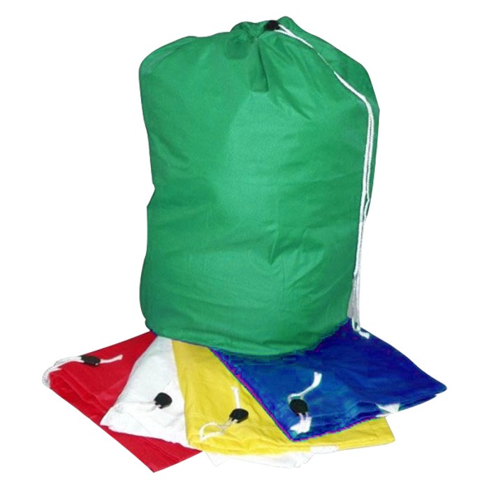 Sac à linge en lin vert KleenMe