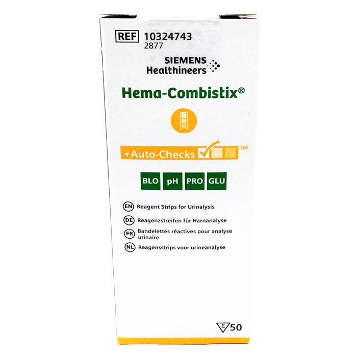Test urinaire: Siemens Hema-Combistix – bandelettes de test