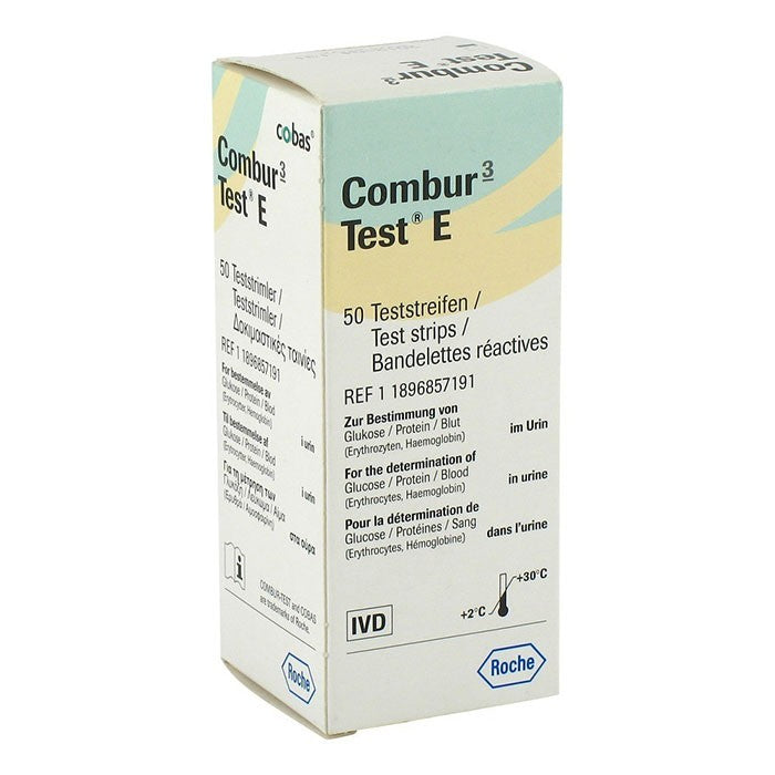 Test urinaire : Roche Combur 3E – bandelettes de test Roche