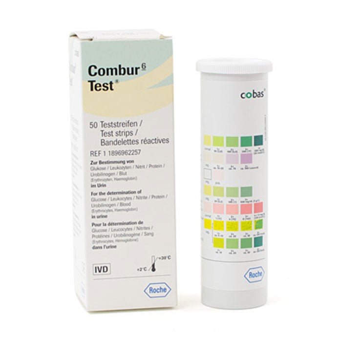 Test urinaire : Roche Combur 6 – bandelettes de test Roche