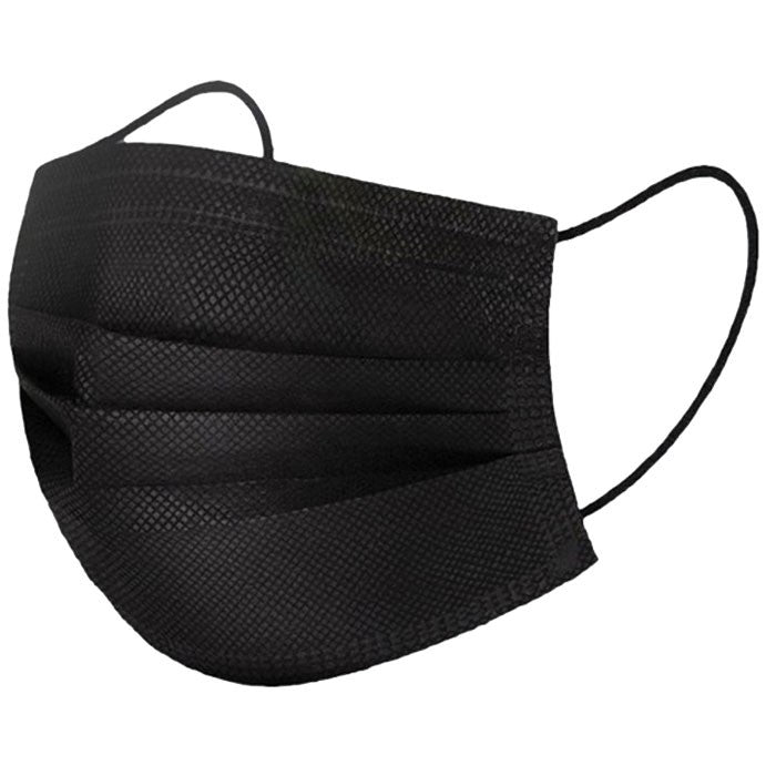 Masque buccal avec boucles d'oreille – masque de protection noir