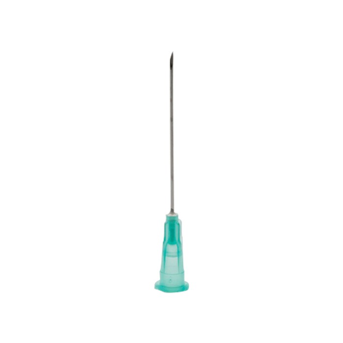 Aiguilles Zarys dispoFINE  – 14 G 1 1/2" (2,1 x 40 mm) Vert clair – 100 pièces